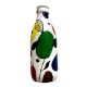 Hand-Painted Abstract Bottle Art â€“ Leaf & Dots Design